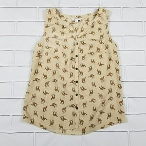 Croft Barrow Camel Hump Day Sleeveless Top